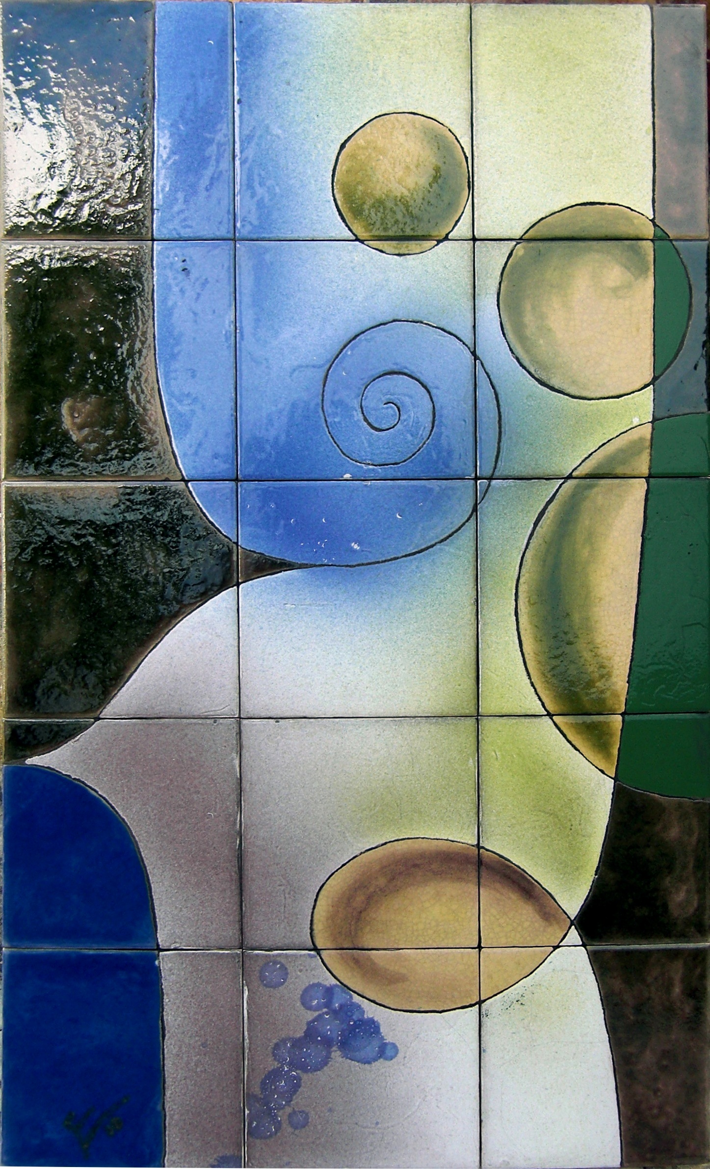 abstracto puro en azulejos