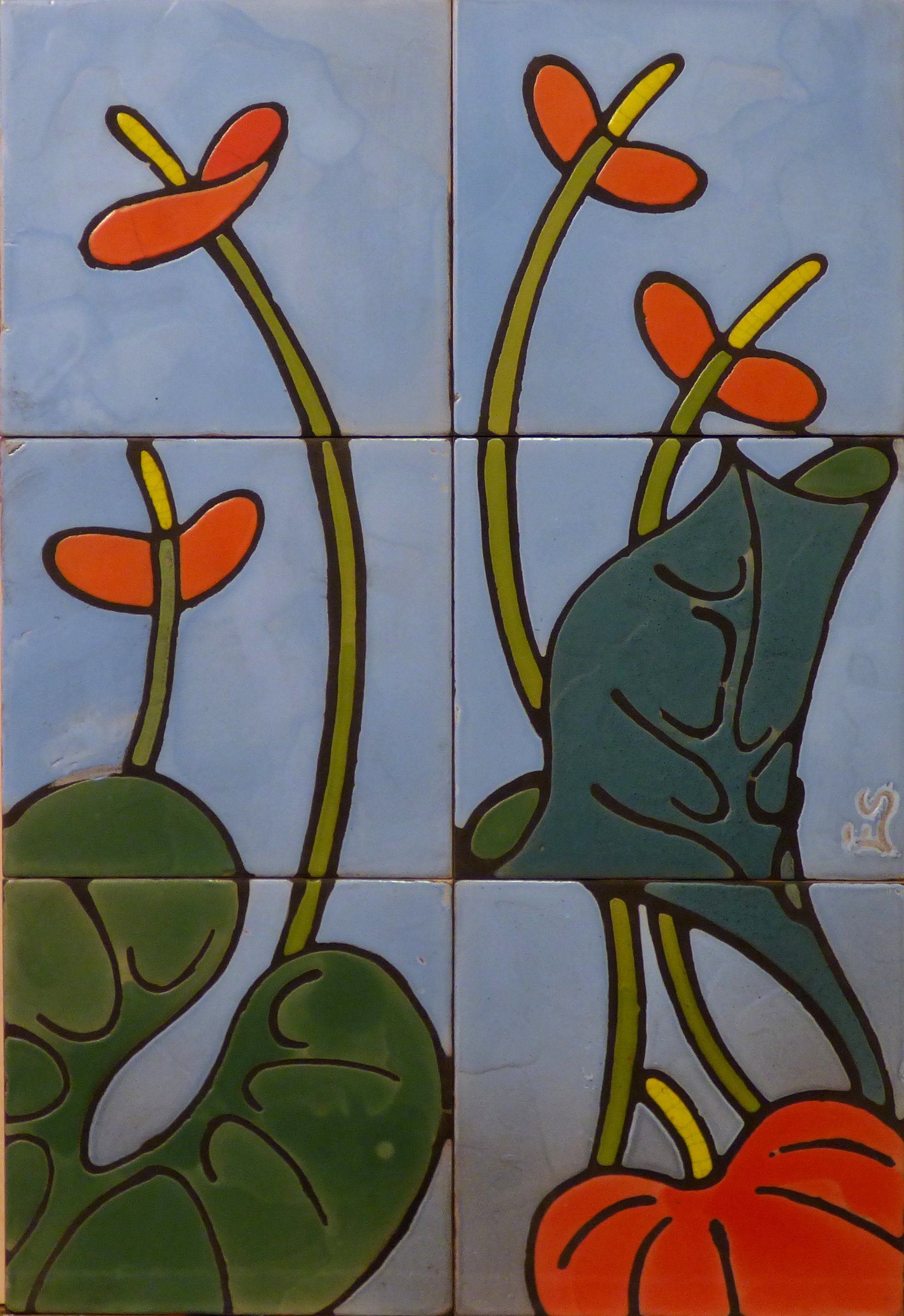 mural deceramica con degradado sobrecubierta