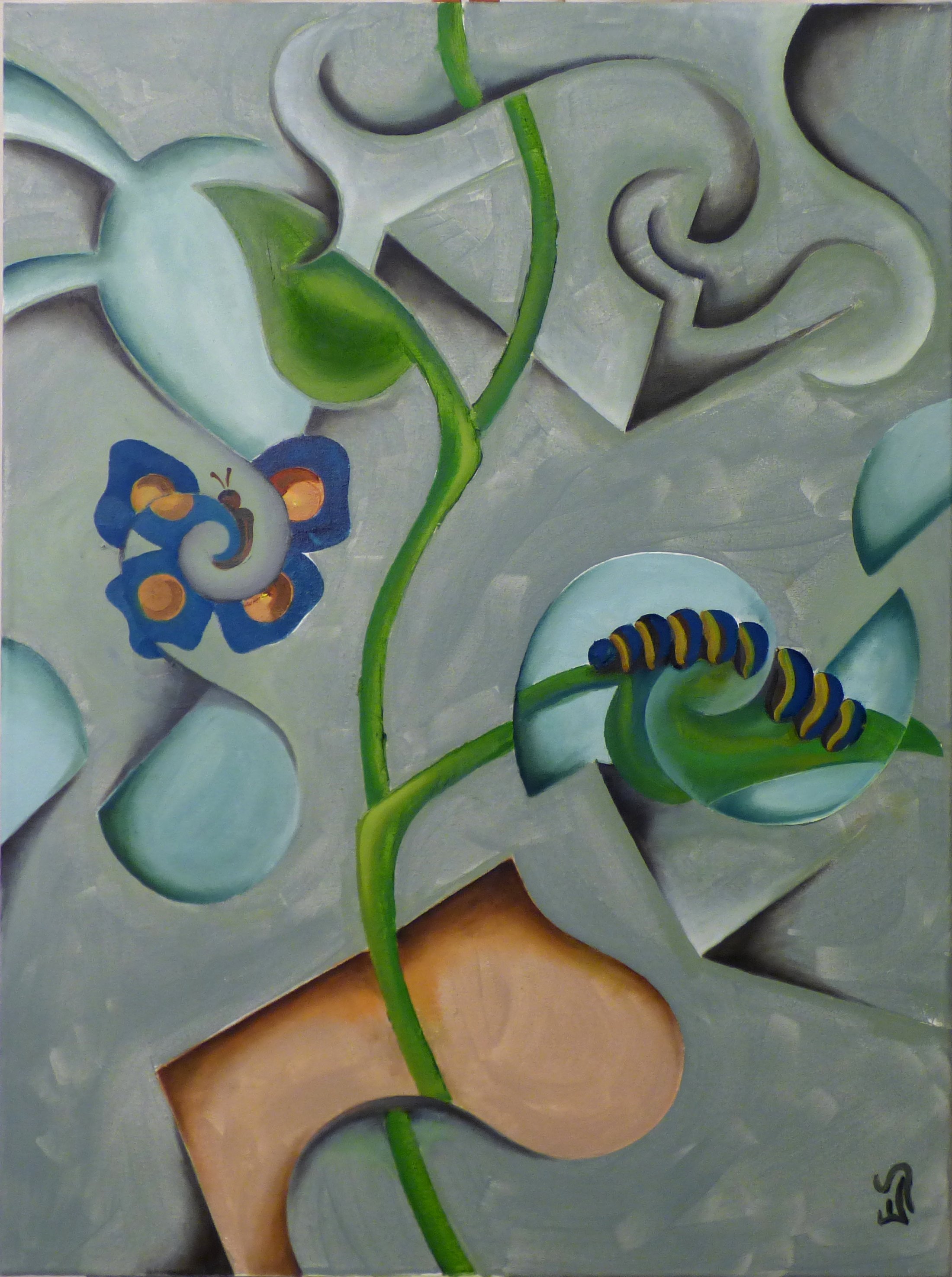 pintura mixta serie secrtetos gramala