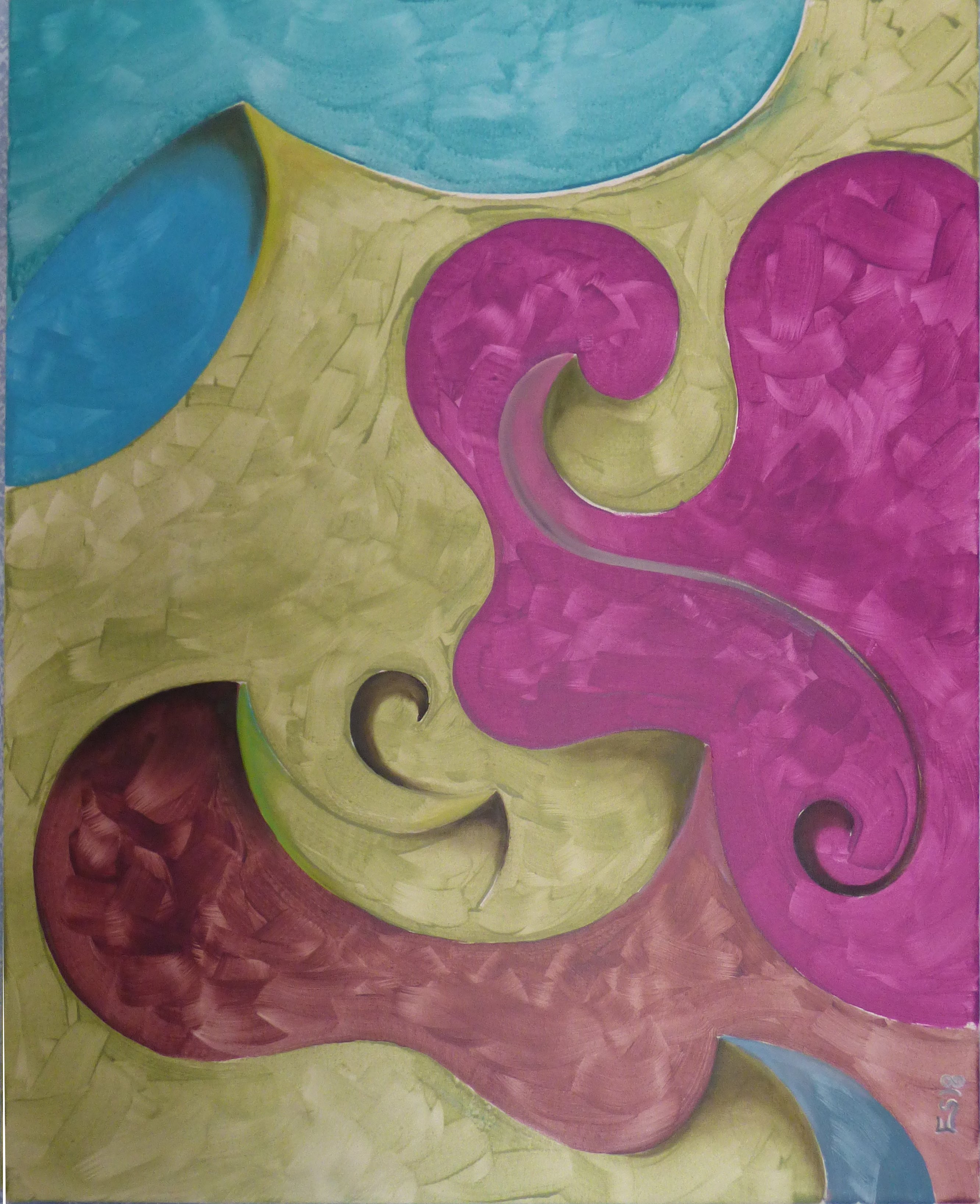 pintura mixta serie relativa gramala