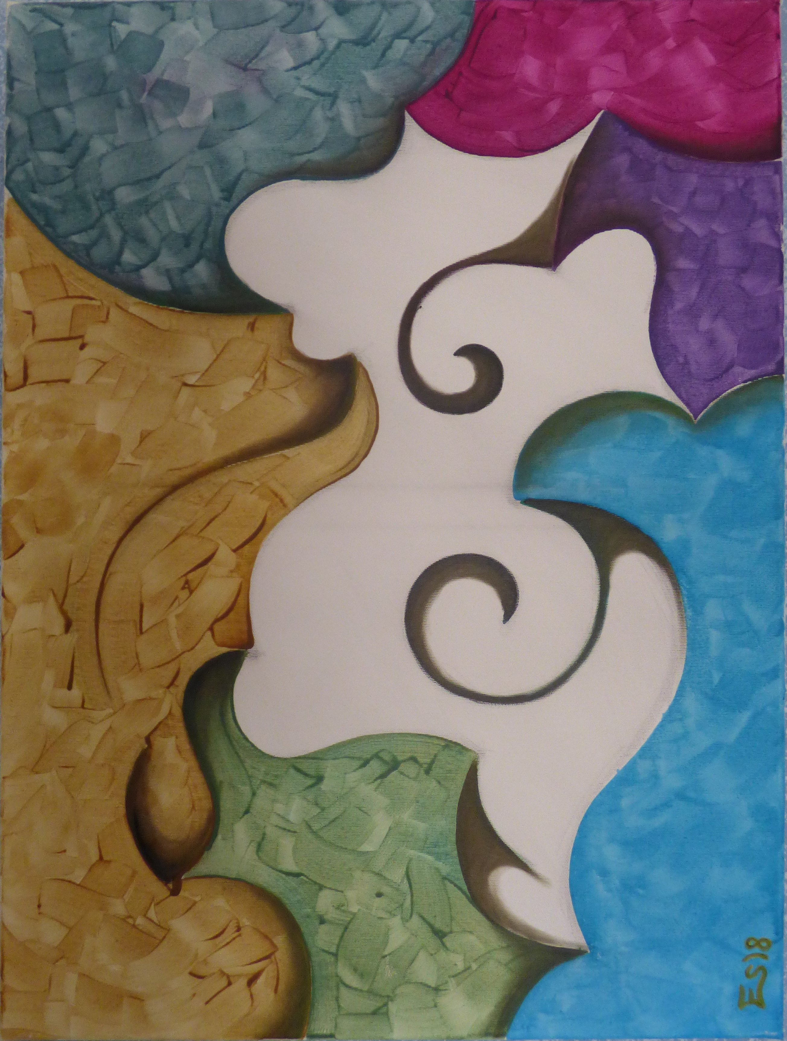 pintura mixta serie relativa gramala