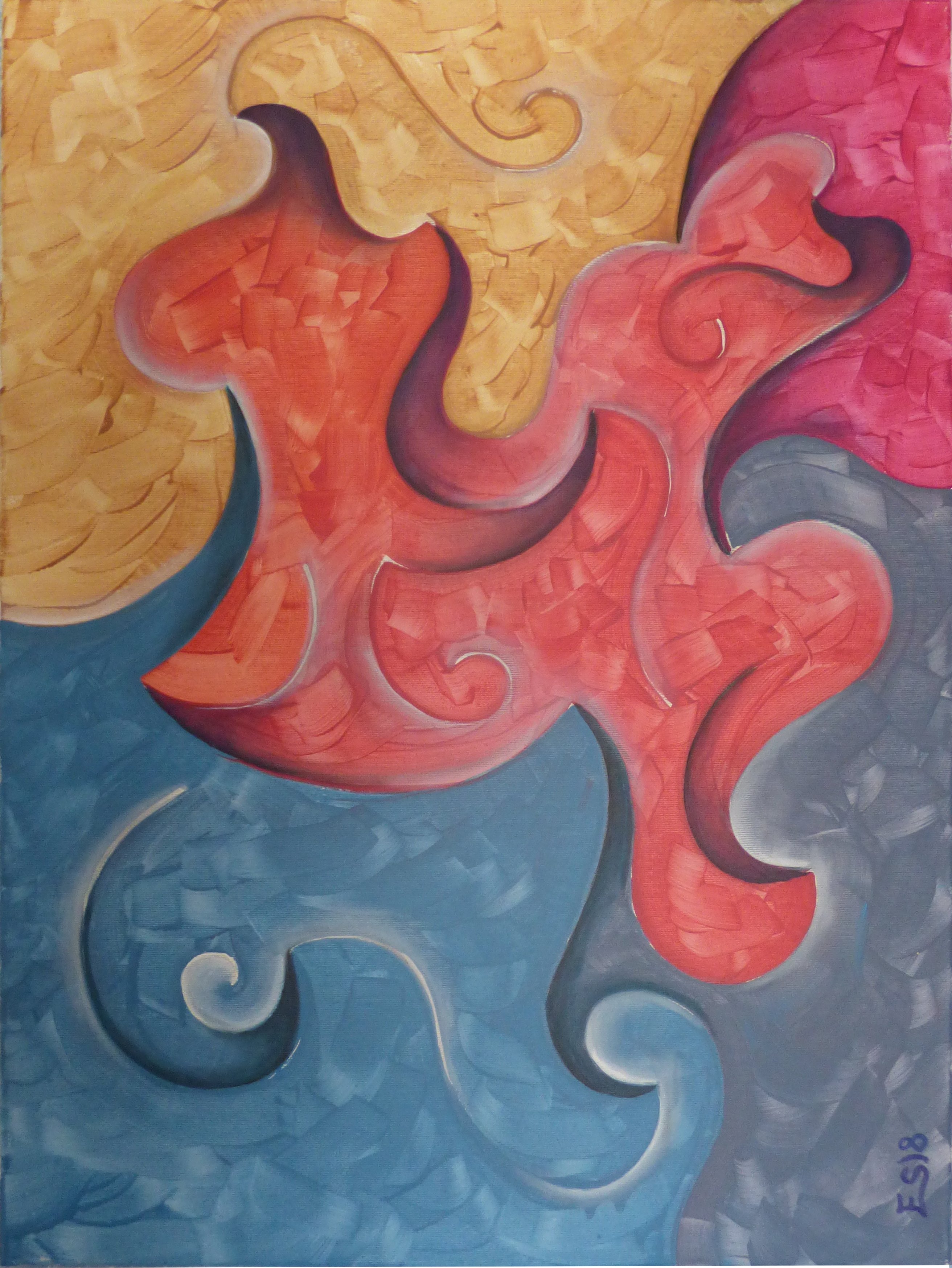 pintura mixta serie relativa de gramala