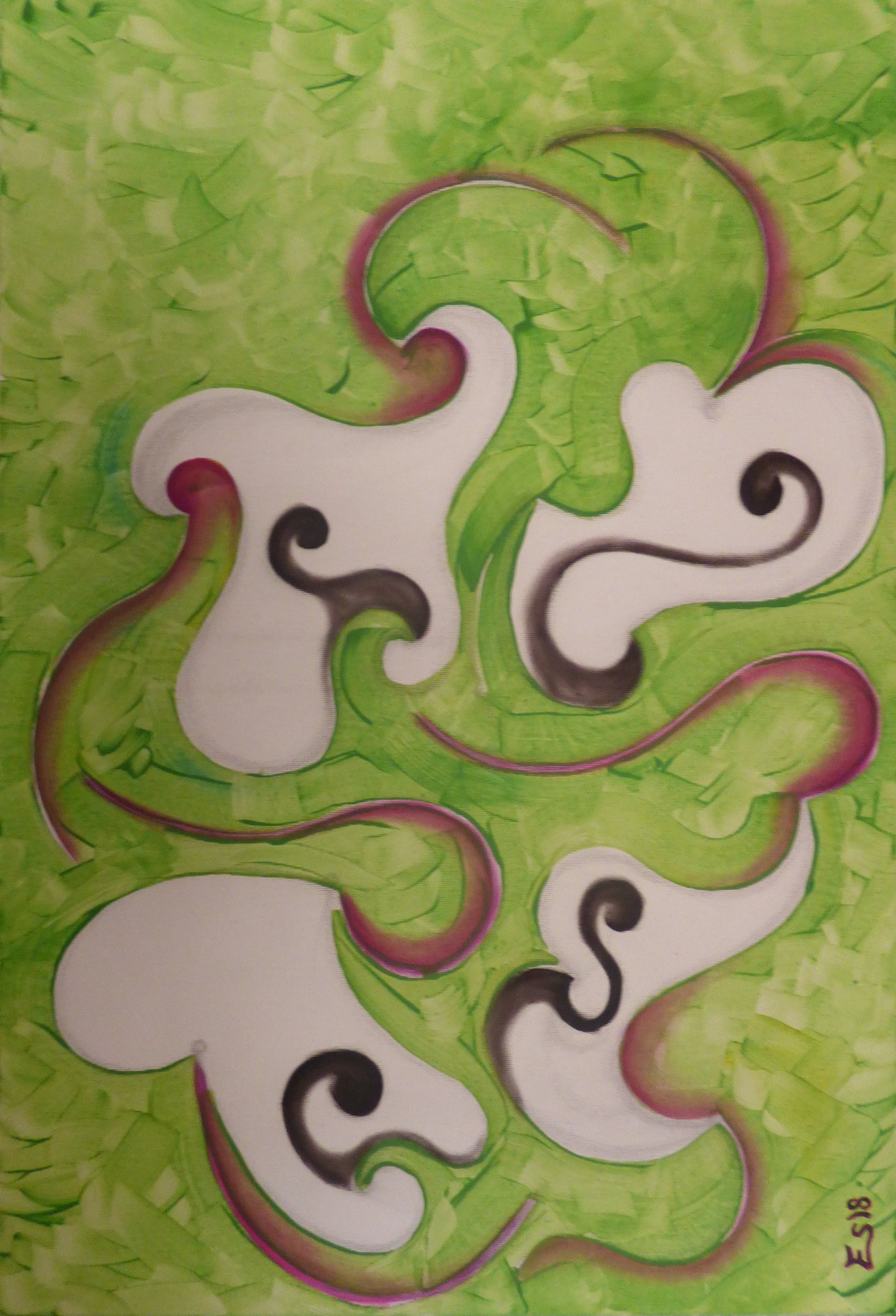 pintura mixta serie relativa gramala